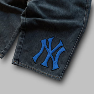 Vintage NY Yankees Denim Jorts - W32